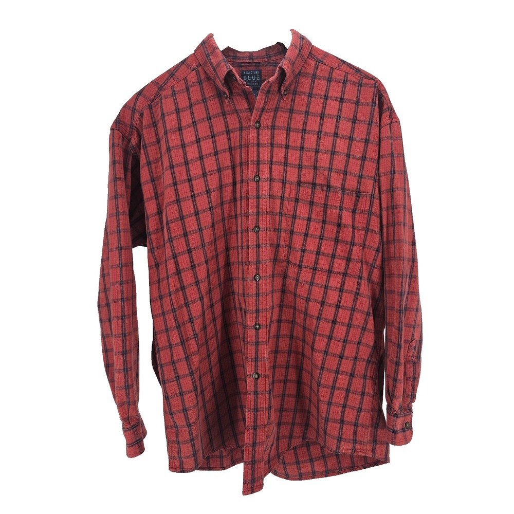 Structure Shirt Men's Medium 90's Grunge Flannel workwear Outdoor